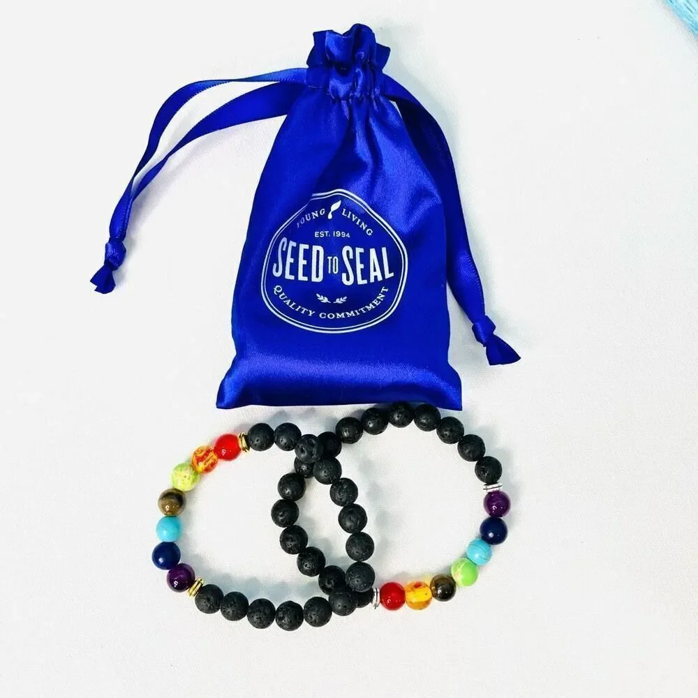Bundled Loyalty Essential Oil & 2 Chakra Bead Oil Diffuser Bracelets